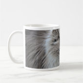 白灰色の子猫 コーヒーマグカップ (左)