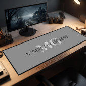 白灰色ビジネスプロフェッショナルデスクマット デスクマット