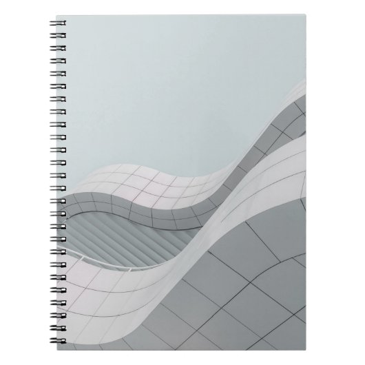 白灰色建物構造 ノートブック (正面)