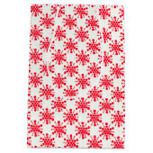 白点々のあるに赤星 ミディアムペーパーバッグ (裏面)