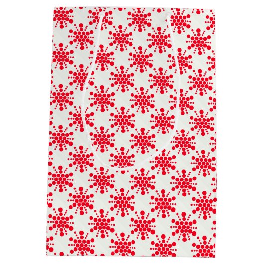 白点々のあるに赤星 ミディアムペーパーバッグ (裏面)