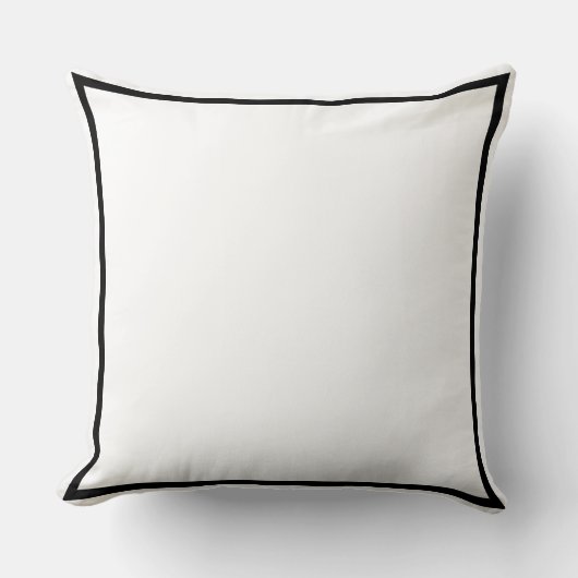 白無地のと白黒、白と反転 クッション (正面)
