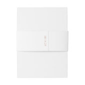 白無地ののカップル名と日付結婚の 招待状ベリーバンド (裏面例)