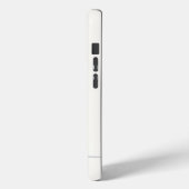 白無地の色の青の名前と年 Case-Mate iPhoneケース (裏面 / 左)