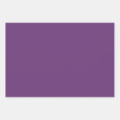 白無地の色無色薄紫色 ラッピングペーパーシート (正面3)