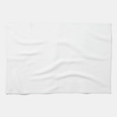 白無地の色自分の基本を作成モダンする キッチンタオル (横)