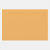 白無地の色花粉黄 ラッピングペーパーシート (正面)