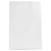 白無地の色 ミディアムペーパーバッグ (正面)