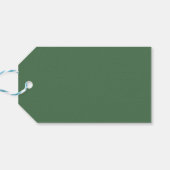 白無地の苔グリーン ギフトタグ (裏面横)