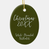 白焼きヌサッチ絵を描の年 セラミックオーナメント (裏面)