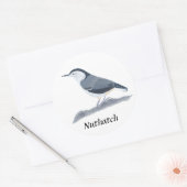 白焼きヌサッチ絵を描鳥のステッカー ラウンドシール (封筒)