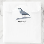 白焼きヌサッチ絵を描鳥のステッカー ラウンドシール (バッグ)