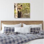 白熊のぞき撮りキャンバスプリント キャンバスプリント (インサイチュ (寝室))