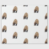 白熊の包み紙 ラッピングペーパー (フラット)