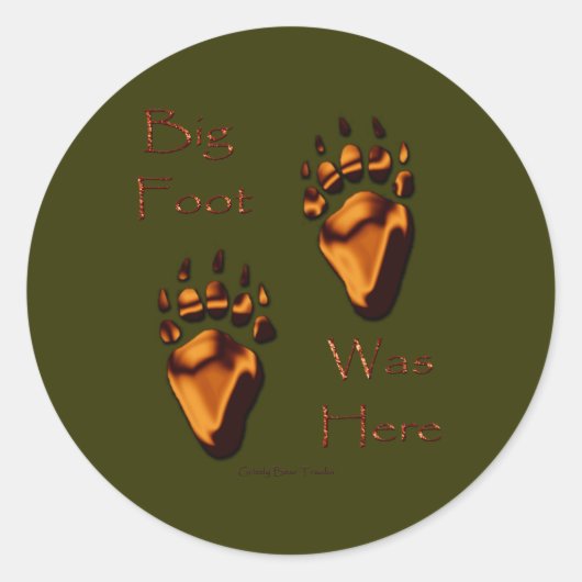 白熊の跡 ラウンドシール (正面)