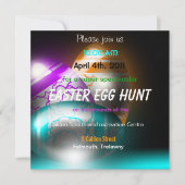 白熱イースターエッグのイースターエッグの狩りの招待状 招待状 (正面)