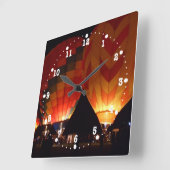 白熱ショーの時計 スクエア壁時計 (傾斜)