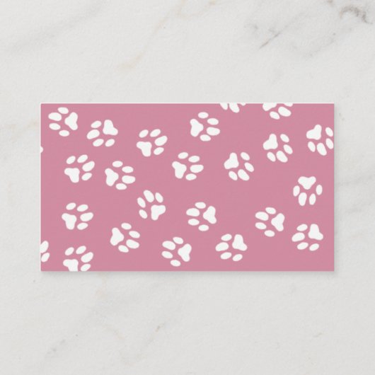 白熱パーソナライズされたソフトピンク用呼出カード コーリングカード (裏面)