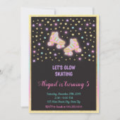白熱ローラースケートで滑るの招待状、ローラースケートで滑る 招待状 (正面)
