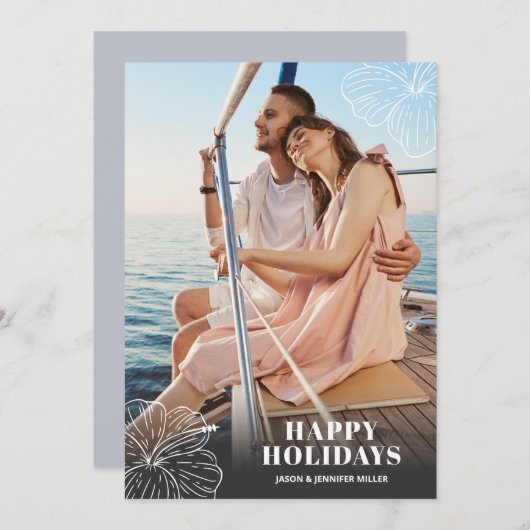 白熱帯ハワイアンフローラ写真 シーズンカード (正面/裏面)