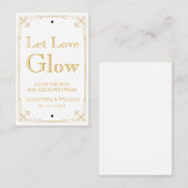 白熱棒のラベル|のカスタムな色を結婚するヴィンテージ 名刺 (正面/裏面)