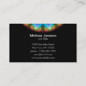 白熱燃やされたガラス-曼荼羅 名刺 (裏面)