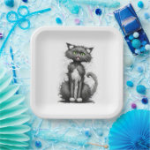 白熱狂するい猫 ペーパープレート (パーティー)