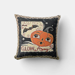 白熱遠くにでかわいらしいカボチャ クッション