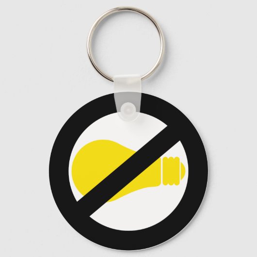 白熱電球なし キーホルダー (正面)