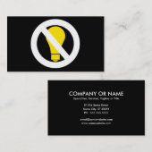 白熱電球なし 名刺 (正面/裏面)