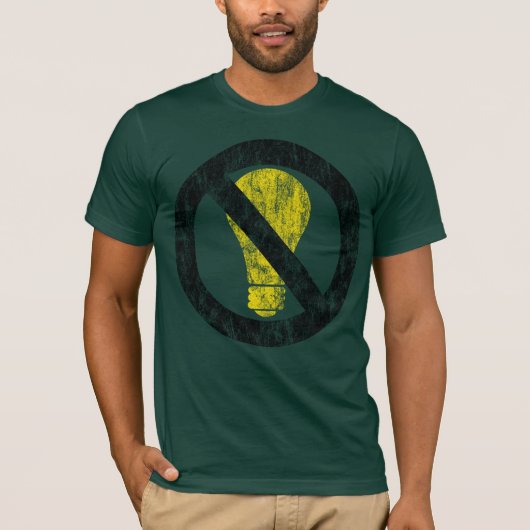 白熱電球なし Tシャツ (正面)