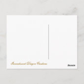 白熱龍創造はがき – 金ゴールド ポストカード (裏面)