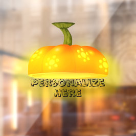 白熱［赤熱］光を放つかぼちゃ秋ユニークかわいい秋 ウィンドウサイン