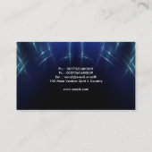 白熱［赤熱］光を放つで高い名刺 名刺 (裏面)