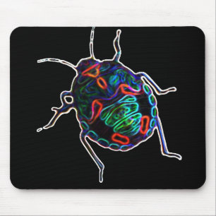 白熱［赤熱］光を放つなカブトムシ- mousepad マウスパッド