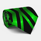 白熱［赤熱］光を放つなグリーンマンのタイ ネクタイ (ロール)