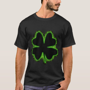 白熱［赤熱］光を放つなシャムロックのTシャツ Tシャツ