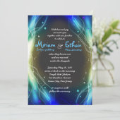 白熱［赤熱］光を放つなネオンはユダヤ人の結婚式招待状を主演します 招待状 (スタンド正面)