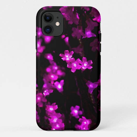 白熱［赤熱］光を放つなピンクの花ライト Case-Mate iPhoneケース (裏面)