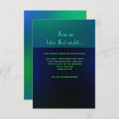 白熱［赤熱］光を放つなヘブライ手紙及びノートの（ユダヤ教の）バル・ミツバーの招待状 エンクロージャーカード (正面/裏面)