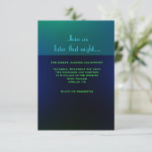 白熱［赤熱］光を放つなヘブライ手紙及びノートの（ユダヤ教の）バル・ミツバーの招待状 エンクロージャーカード (スタンド正面)