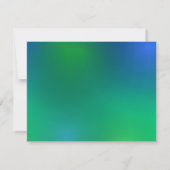 白熱［赤熱］光を放つなヘブライ手紙及びノートの（ユダヤ教の）バル・ミツバーの招待状 出欠カード (裏面)