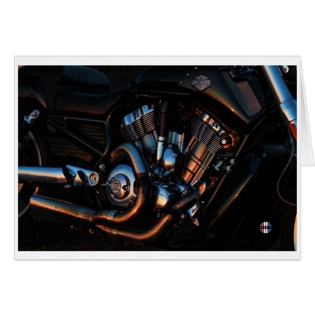 白熱［赤熱］光を放つなモーターカード (正面横)