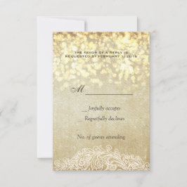 白熱［赤熱］光を放つなライトバーラップ及びレースの国の上品 出欠カード