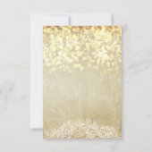 白熱［赤熱］光を放つなライトバーラップ及びレースの国の上品 出欠カード (裏面)