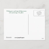 白熱［赤熱］光を放つなライト幸せな休日の郵便はがき シーズンポストカード (裏面)