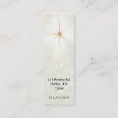 白熱［赤熱］光を放つな十字の宗教名刺 スキニー名刺 (裏面)