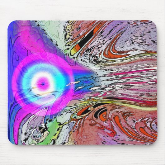 白熱［赤熱］光を放つな彗星 マウスパッド (正面)