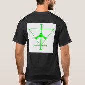 白熱［赤熱］光を放つな影 Tシャツ (裏面)