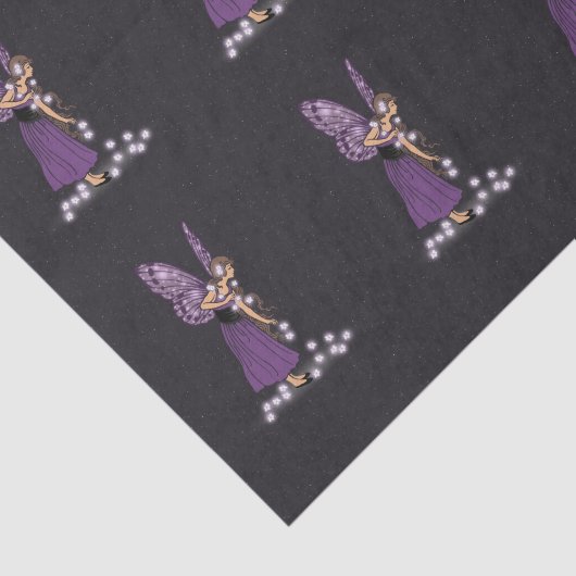 白熱［赤熱］光を放つな星によってはかわいらしい紫色の妖精の女の子が開花します 薄葉紙 (詳細)